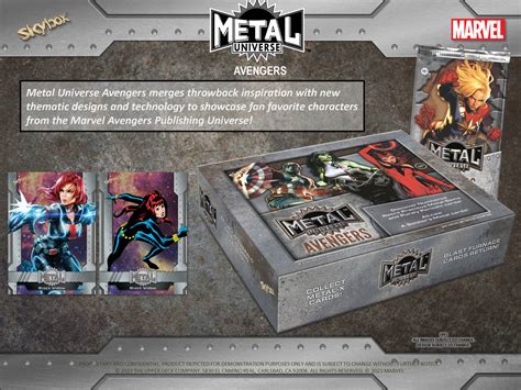 marvel metal universe blaster box|metal universe avenger cards.